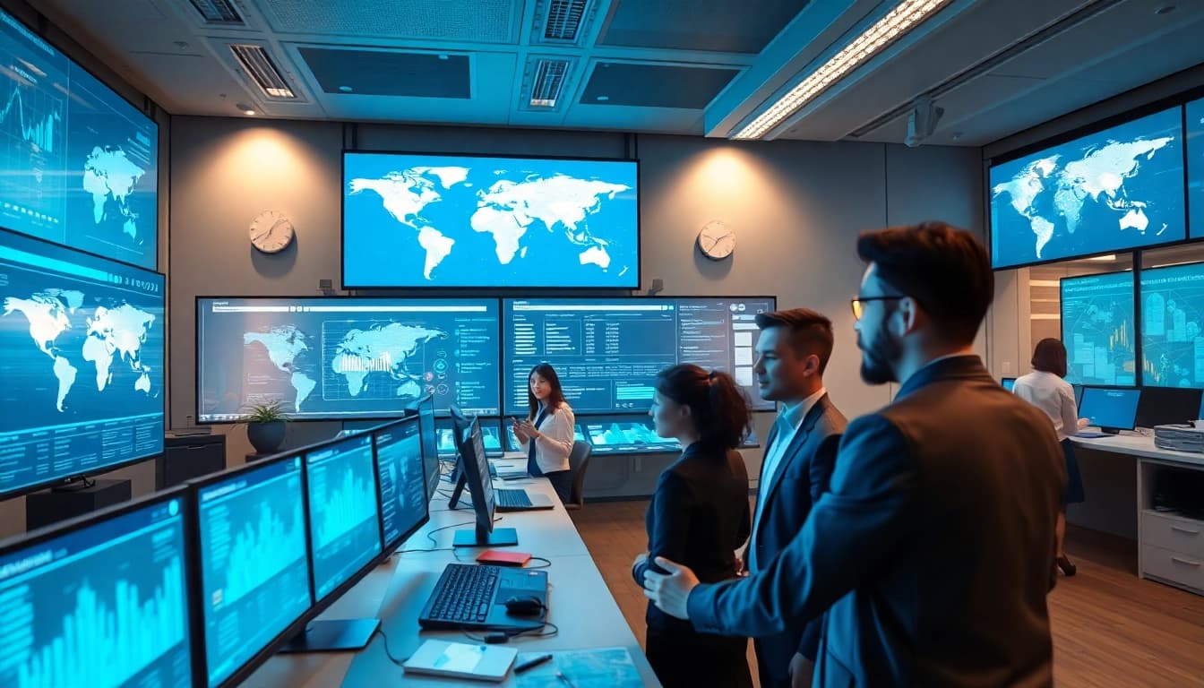 快连官网's innovative network acceleration solutions showcased in a modern digital workspace, emphasizing speed and global connectivity.