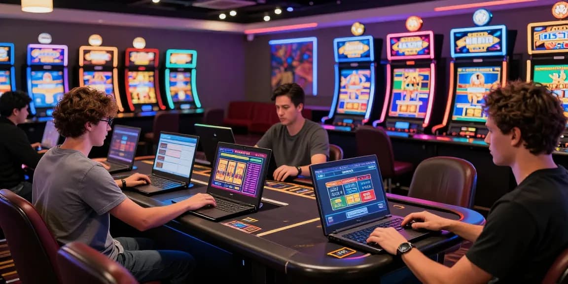 Players enjoying credit card casinos at https://bhma.org.uk, showcasing vibrant gaming atmosphere with modern technology and excitement.
