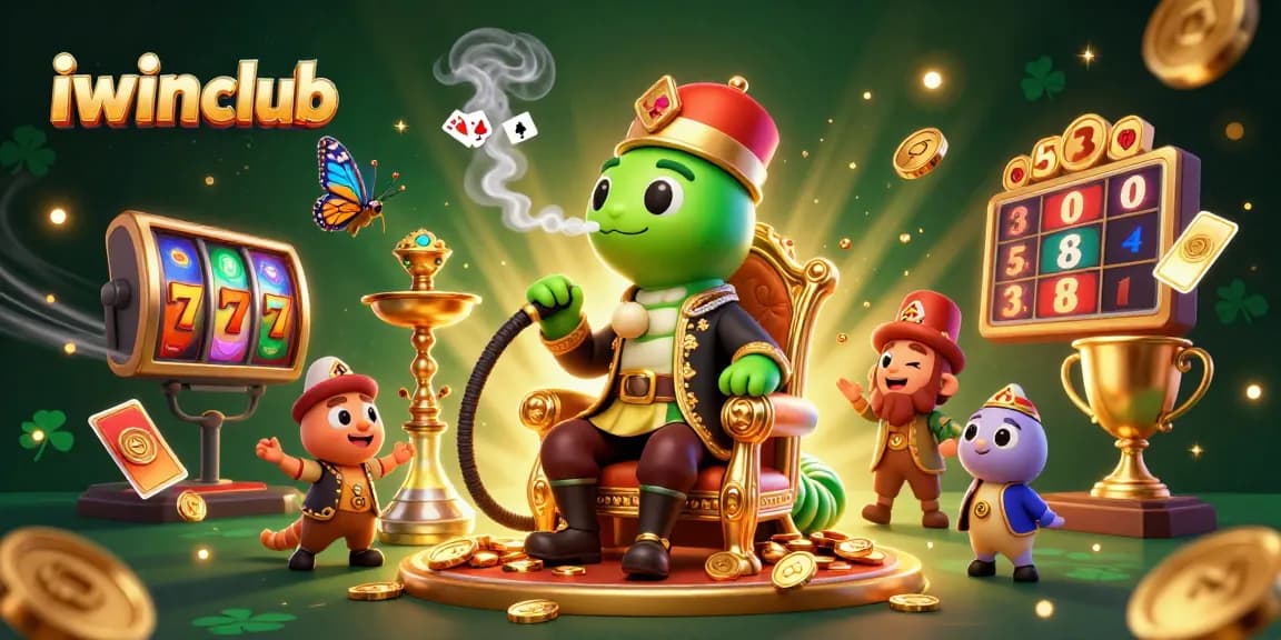 Experience thrilling slots and jackpot action with iwinclub in an ultra-detailed 3D casino scene.
