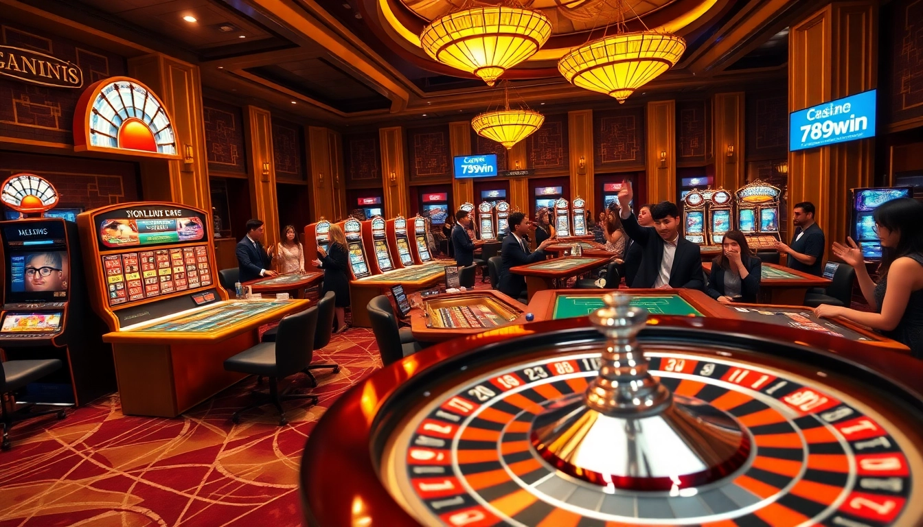 Experience the excitement of 789win with vibrant slot machines and engaging poker tables.