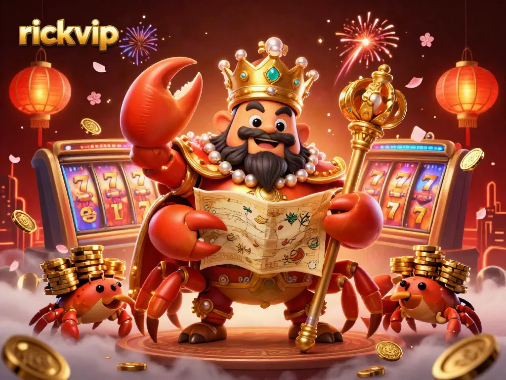 Enjoy exhilarating wins at rickvip with golden crab emperor and vibrant casino elements.