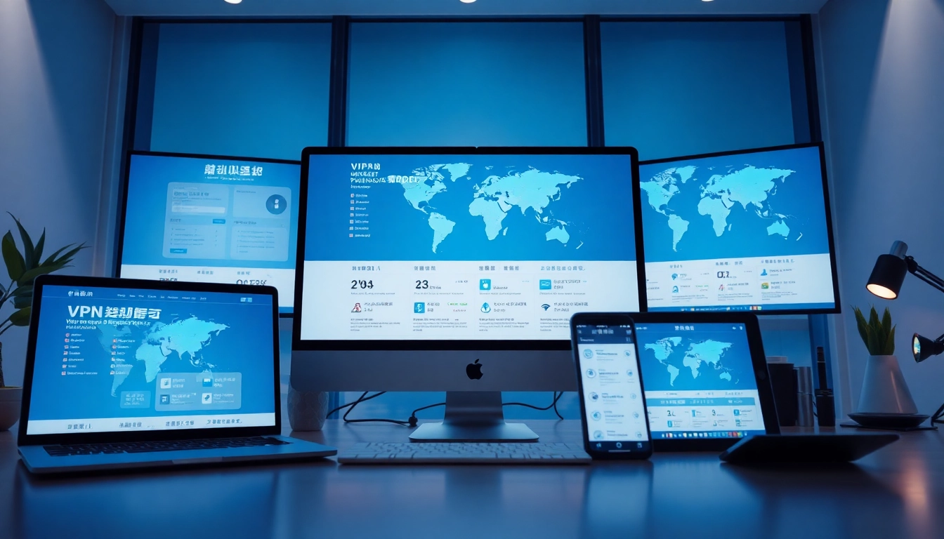快连官网 interface on multiple devices, showcasing innovative VPN solutions for secure global connectivity.
