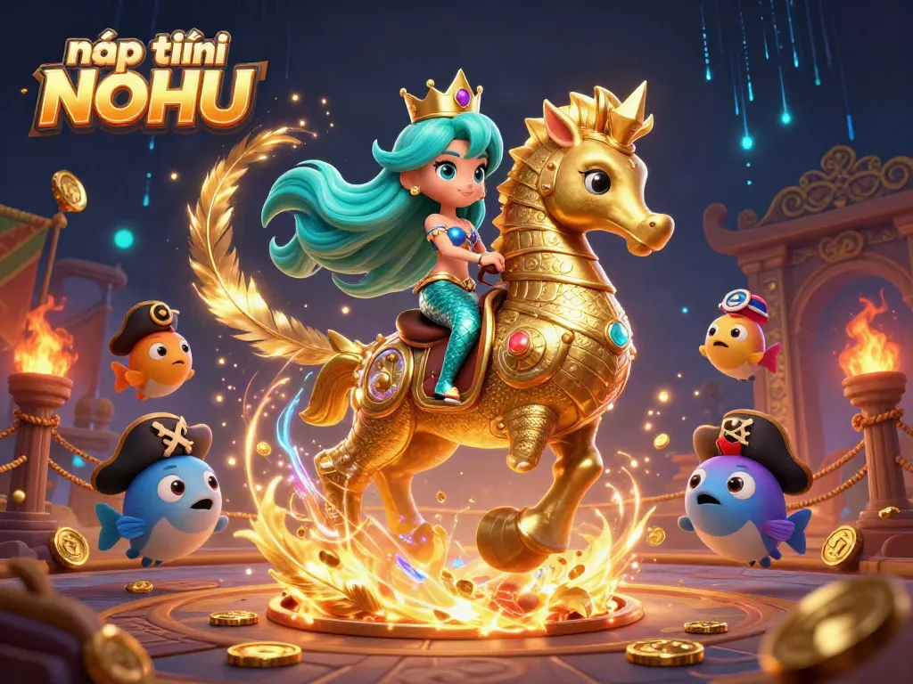 Engage in nạp tiền NOHU through thrilling gaming experiences featuring vibrant characters and casino imagery.