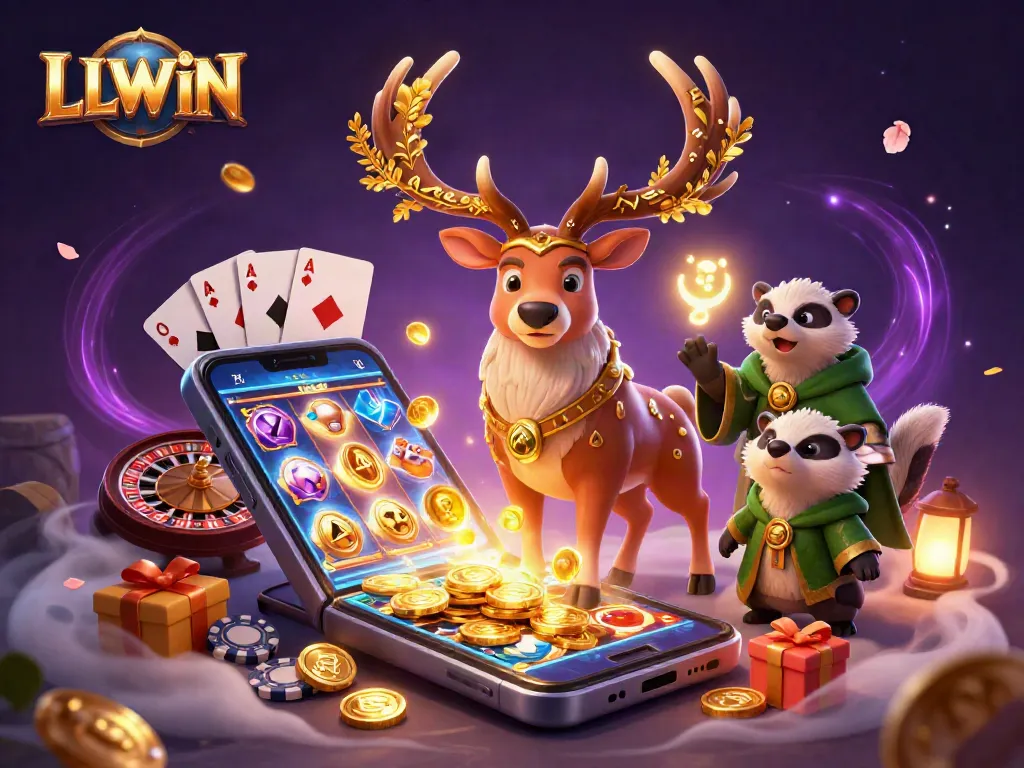 Experience excitement with LLWIN as Stag and Badger explore a vibrant casino world.