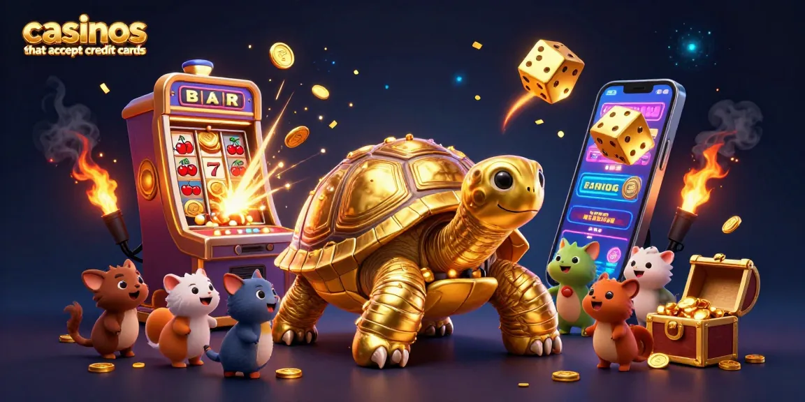 Experience the excitement of casinos that accept credit cards with colorful characters and gaming action.