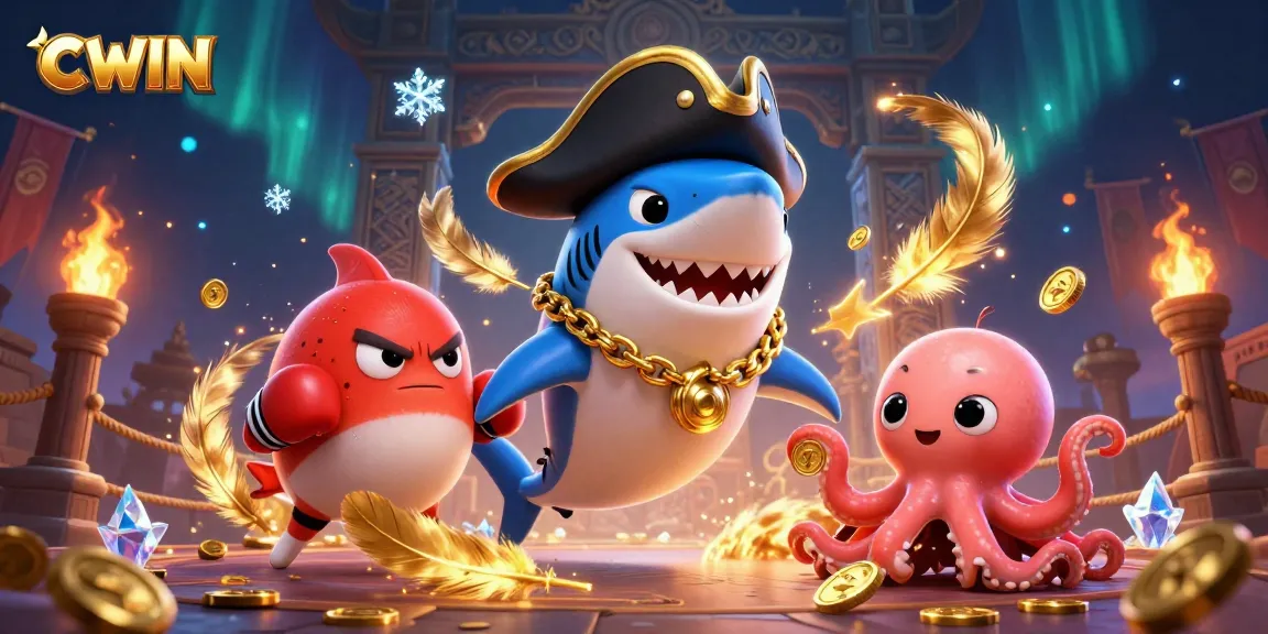 CWIN captures spirited gameplay with dynamic characters in a colorful casino setting, boosting player engagement.