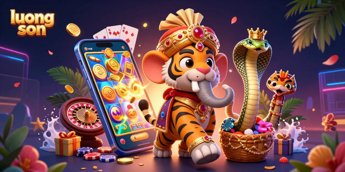 Experience the excitement of luong son featuring a colorful slot game and engaging casino elements.